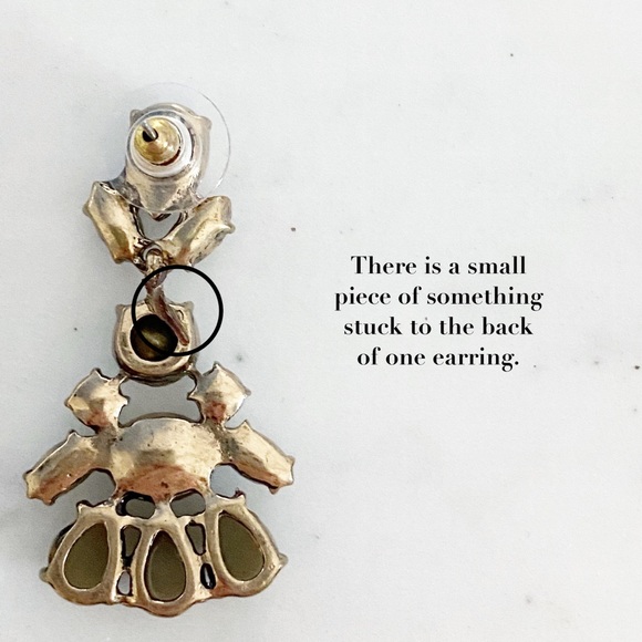 🆑 "Fallon" Earrings || Clear Crystal Statement - Picture 6 of 8